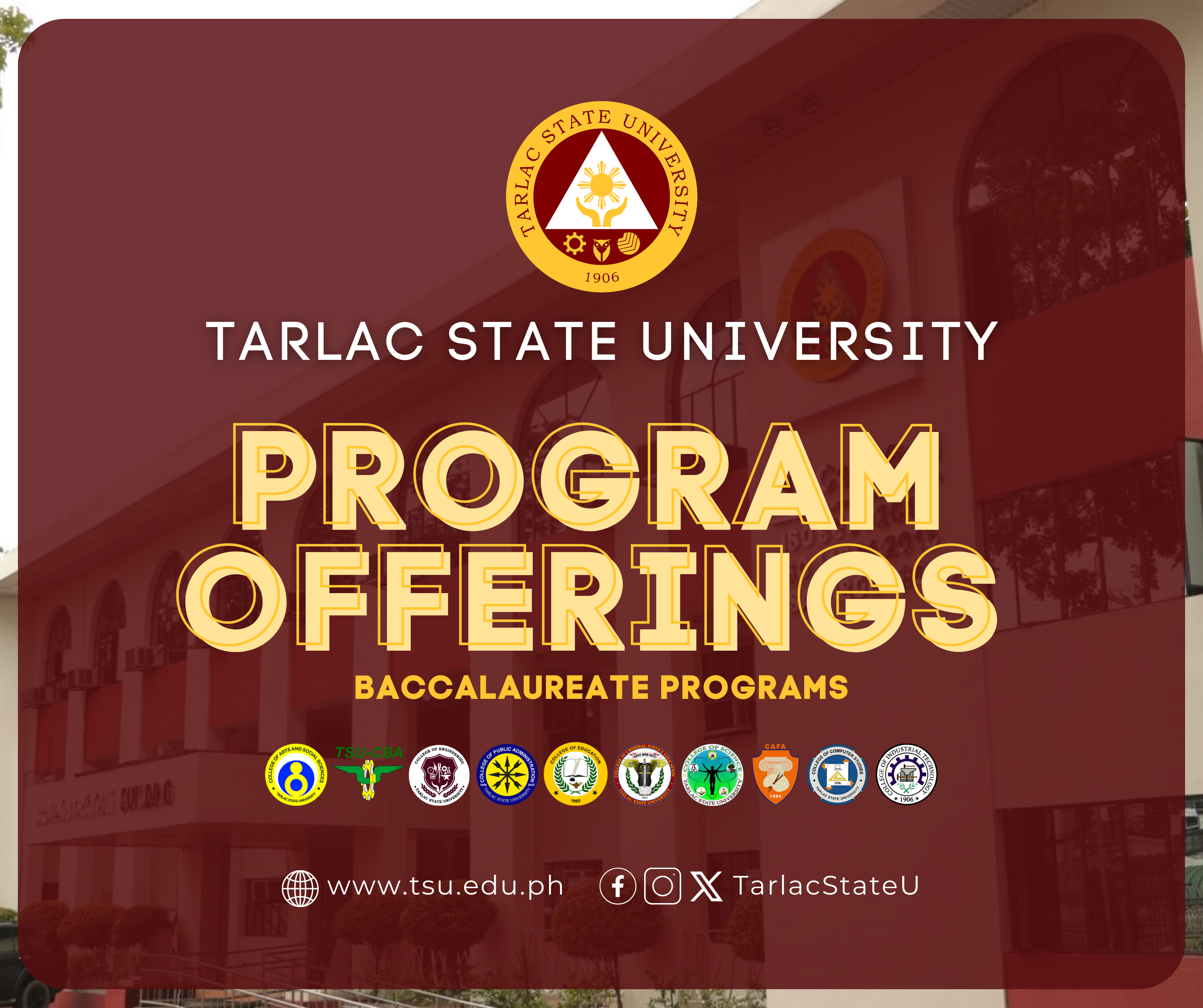 TSU-CAE 2024-2025 ADVISORY NO. 2 - Tarlac State University