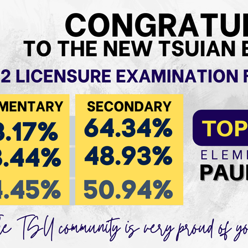 TSU graduate is top 6 in LET elementary level