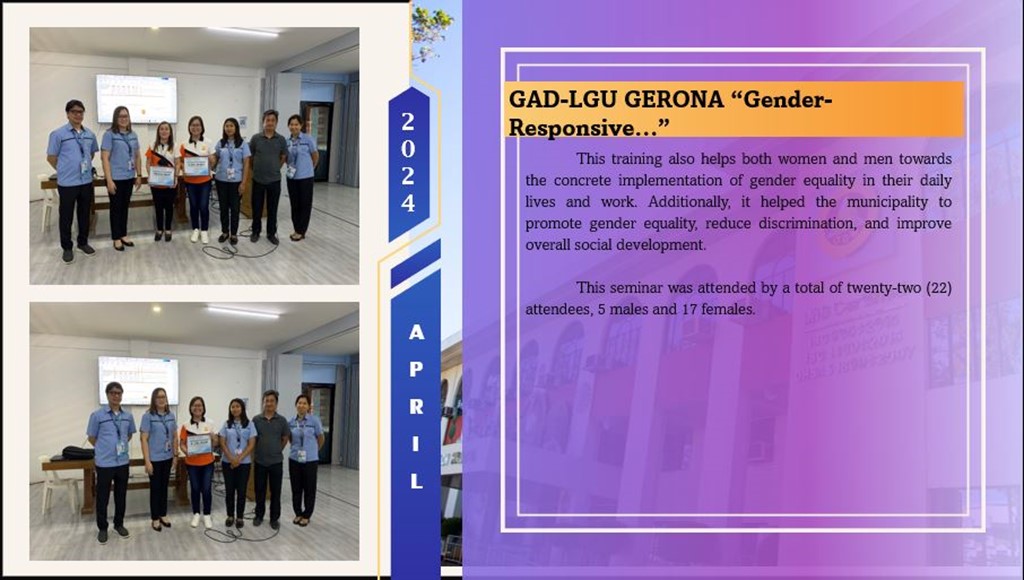 Gad Seminar Script GAD-related Seminars, Trainings, Workshops - Tarlac State University
